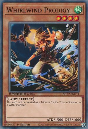 Whirlwind Prodigy (SGX2-END14) - Speed Duel GX: Midterm Paradox 1st Edition - Premium Yugioh Single from Konami - Just $0.25! Shop now at Game Crave Tournament Store