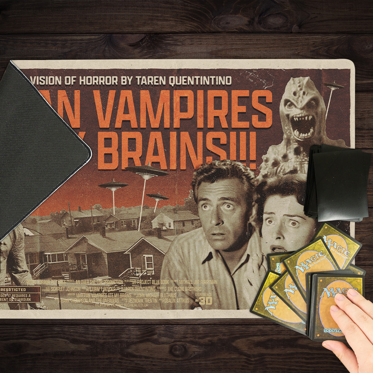 Vampire Martians Ate My Brains Playmat - Premium Playmat from Inked Gaming - Just $34.99! Shop now at Game Crave Tournament Store