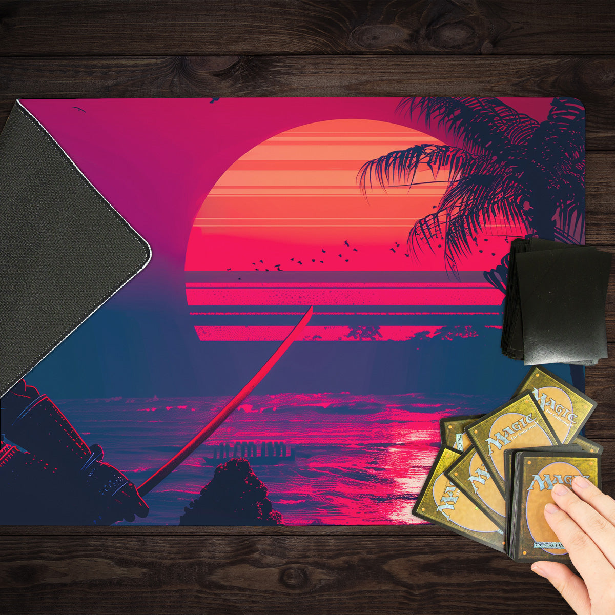 Sunset Samurai Playmat - Premium Playmat from Inked Gaming - Just $34.99! Shop now at Game Crave Tournament Store