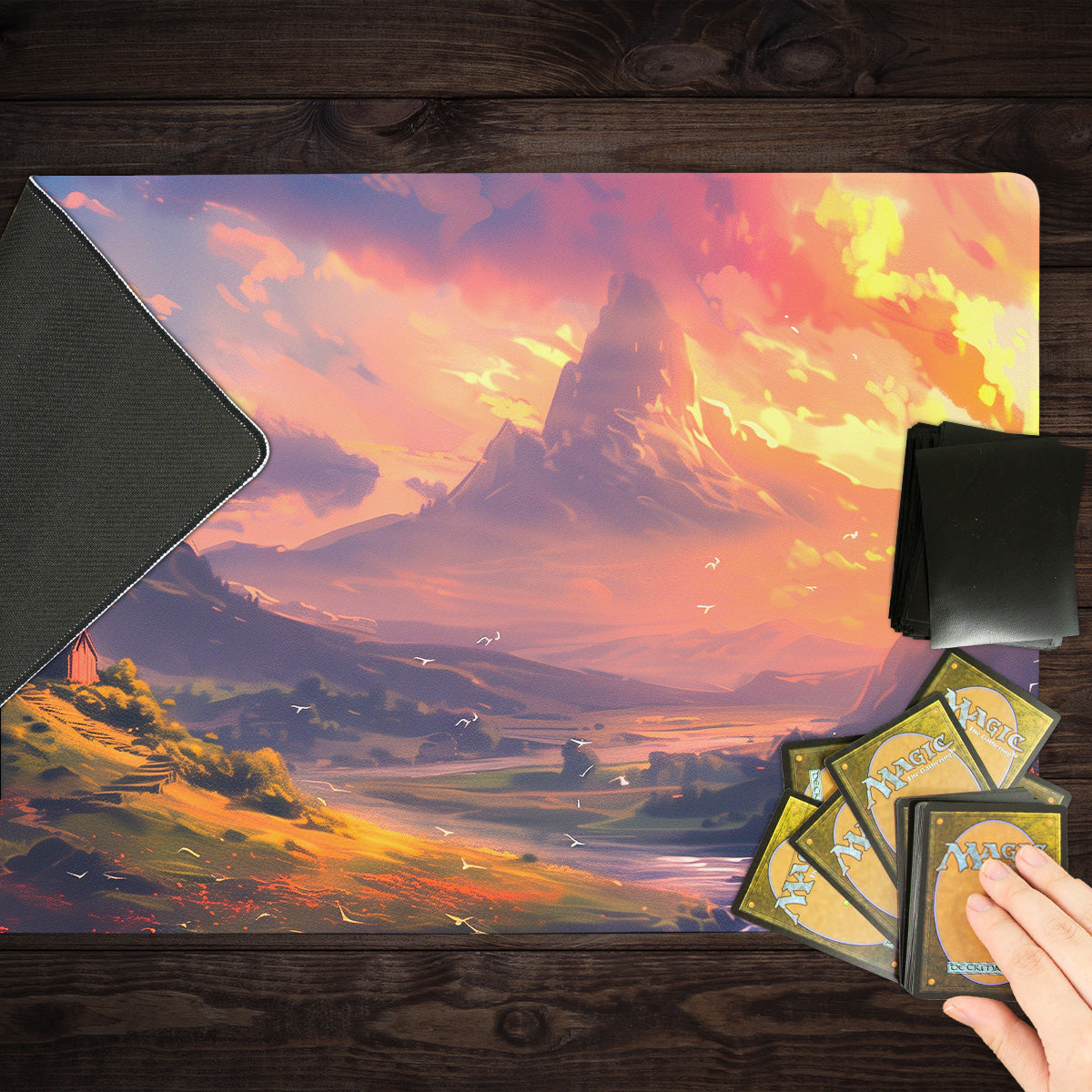 Sunset Windmill Playmat - Premium Playmat from Inked Gaming - Just $34.99! Shop now at Game Crave Tournament Store