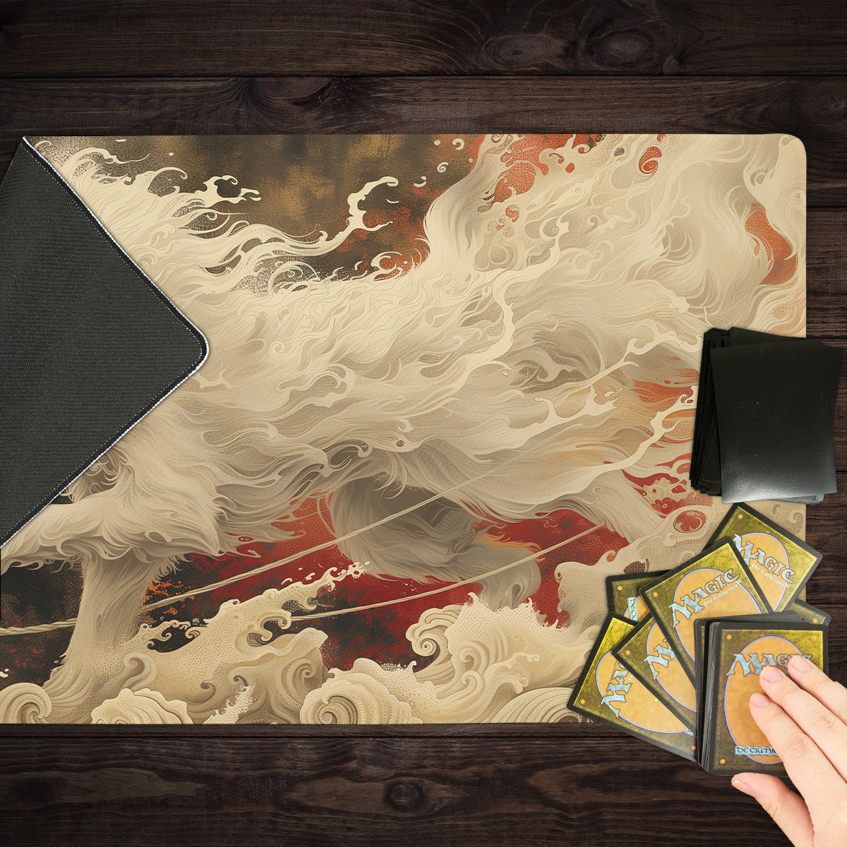 White Fox Spirit Playmat - Premium Playmat from Inked Gaming - Just $34.99! Shop now at Game Crave Tournament Store