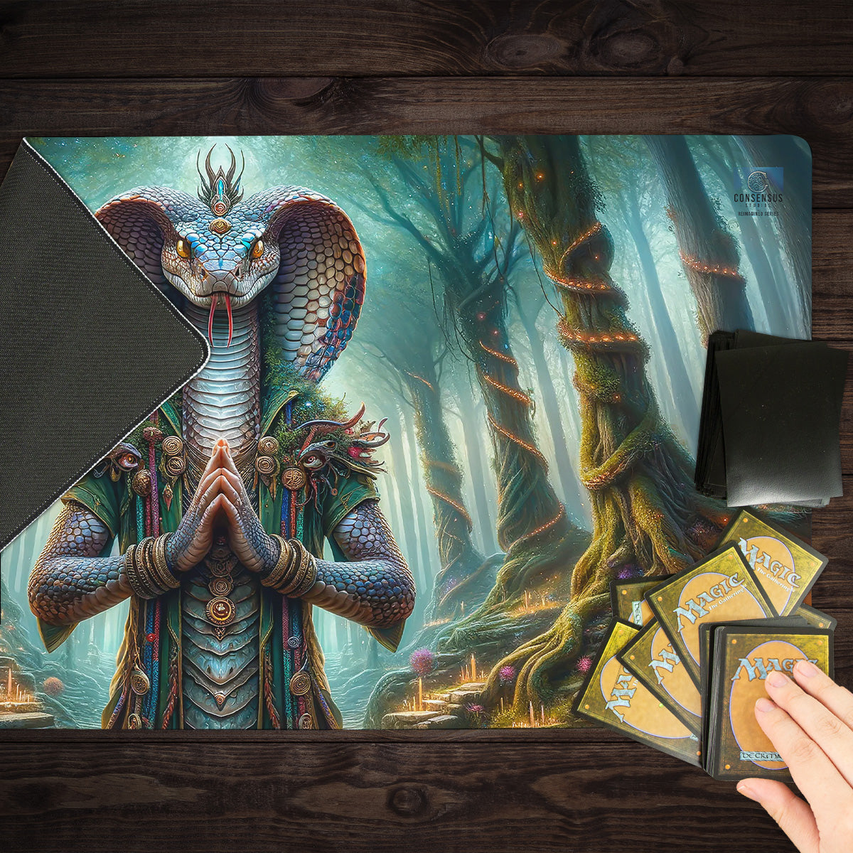 Snake Shaman Playmat - Premium Playmat from Inked Gaming - Just $34.99! Shop now at Game Crave Tournament Store