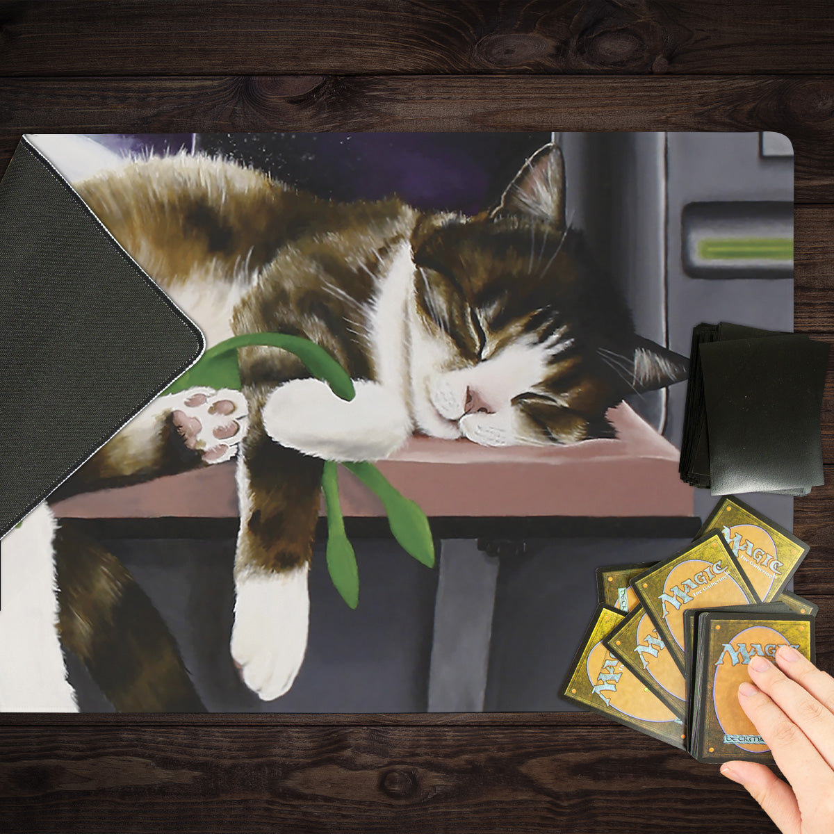 Space Cat Playmat - Premium Playmat from Inked Gaming - Just $34.99! Shop now at Game Crave Tournament Store