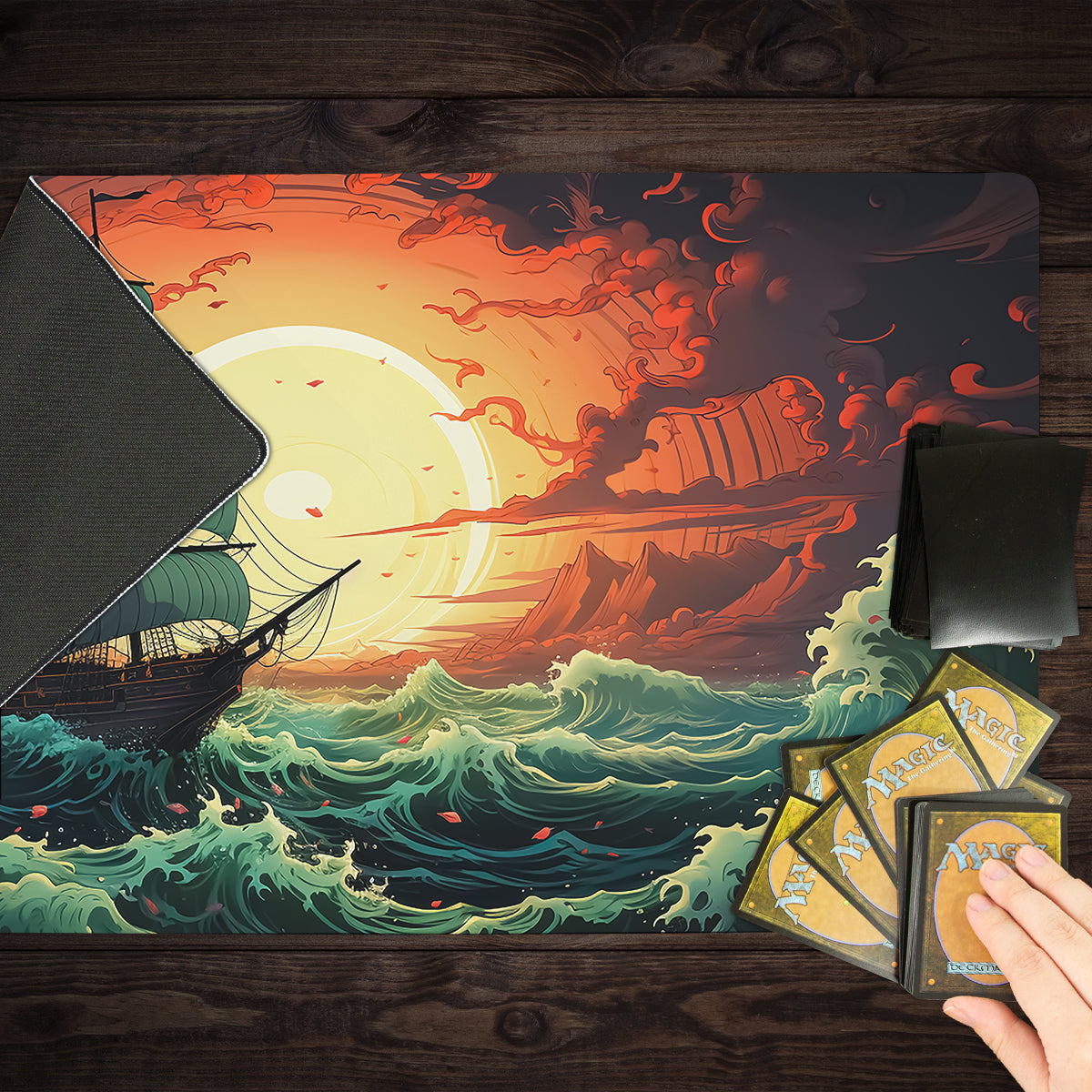 Stormy Seas Playmat - Premium Desk Mat from Inked Gaming - Just $34.99! Shop now at Game Crave Tournament Store