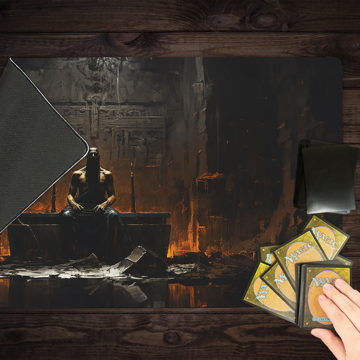 Viking Throne Room Playmat - Premium Playmat from Inked Gaming - Just $34.99! Shop now at Game Crave Tournament Store