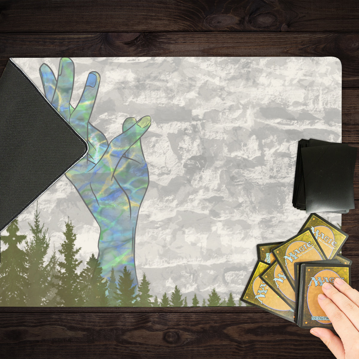 We're All Reaching Playmat - Premium Playmat from Inked Gaming - Just $34.99! Shop now at Game Crave Tournament Store