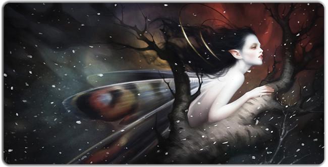 Snowfall Playmat - Premium Playmat from Inked Gaming - Just $39.99! Shop now at Game Crave Tournament Store