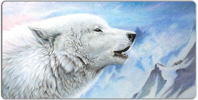 Waking the White Wolf Playmat - Premium Playmat from Inked Gaming - Just $34.99! Shop now at Game Crave Tournament Store