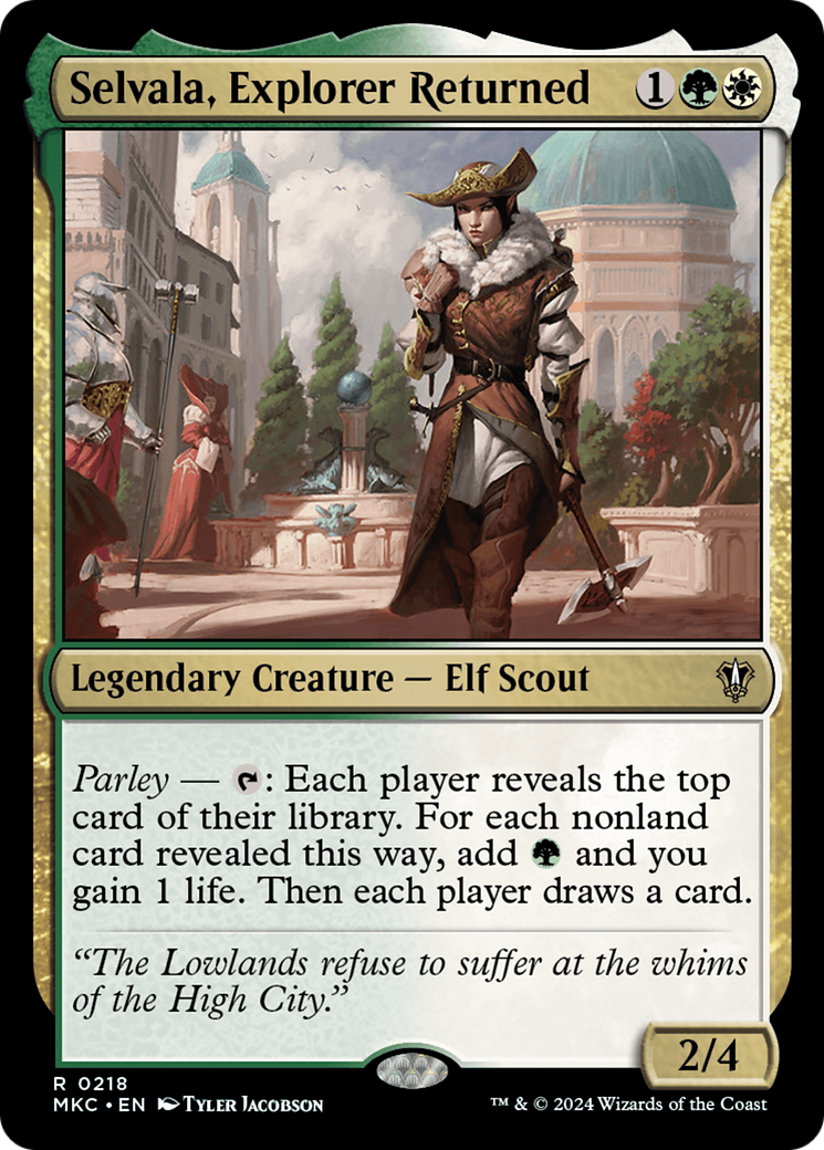 Selvala, Explorer Returned (MKC-218) - Murders at Karlov Manor Commander - Premium MTG Single from Wizards of the Coast - Just $0.25! Shop now at Game Crave Tournament Store