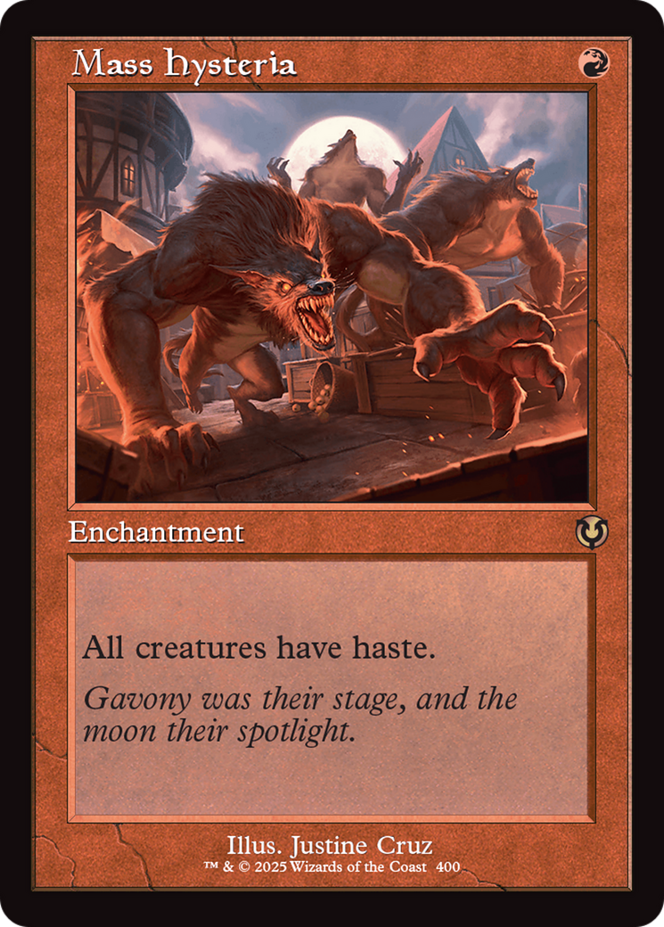Mass Hysteria (Retro Frame) (-400) - Innistrad Remastered Foil - Premium MTG Single from Wizards of the Coast - Just $1.21! Shop now at Game Crave Tournament Store