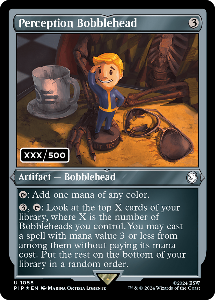 Perception Bobblehead (PIP-1058) - Fallout Foil - Premium MTG Single from Wizards of the Coast - Just $322.40! Shop now at Game Crave Tournament Store