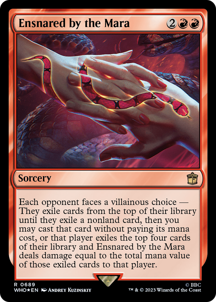 Ensnared by the Mara (WHO-689) - Doctor Who Foil - Premium MTG Single from Wizards of the Coast - Just $4.96! Shop now at Game Crave Tournament Store