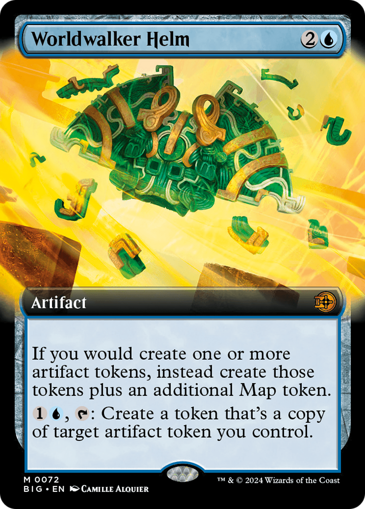 Worldwalker Helm (BIG-072) - The Big Score: (Extended Art) Foil - Premium MTG Single from Wizards of the Coast - Just $8.60! Shop now at Game Crave Tournament Store