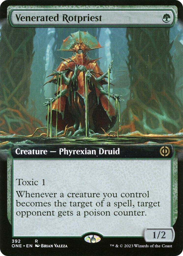Venerated Rotpriest (ONE-392) - Phyrexia: All Will Be One: (Extended Art) Foil - Premium MTG Single from Wizards of the Coast - Just $2.67! Shop now at Game Crave Tournament Store