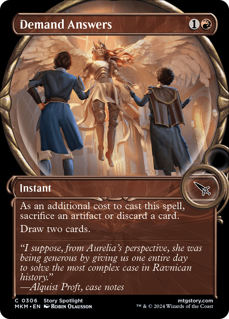 Demand Answers (MKM-306) - Murders at Karlov Manor: (Showcase) Foil - Premium MTG Single from Wizards of the Coast - Just $0.25! Shop now at Game Crave Tournament Store