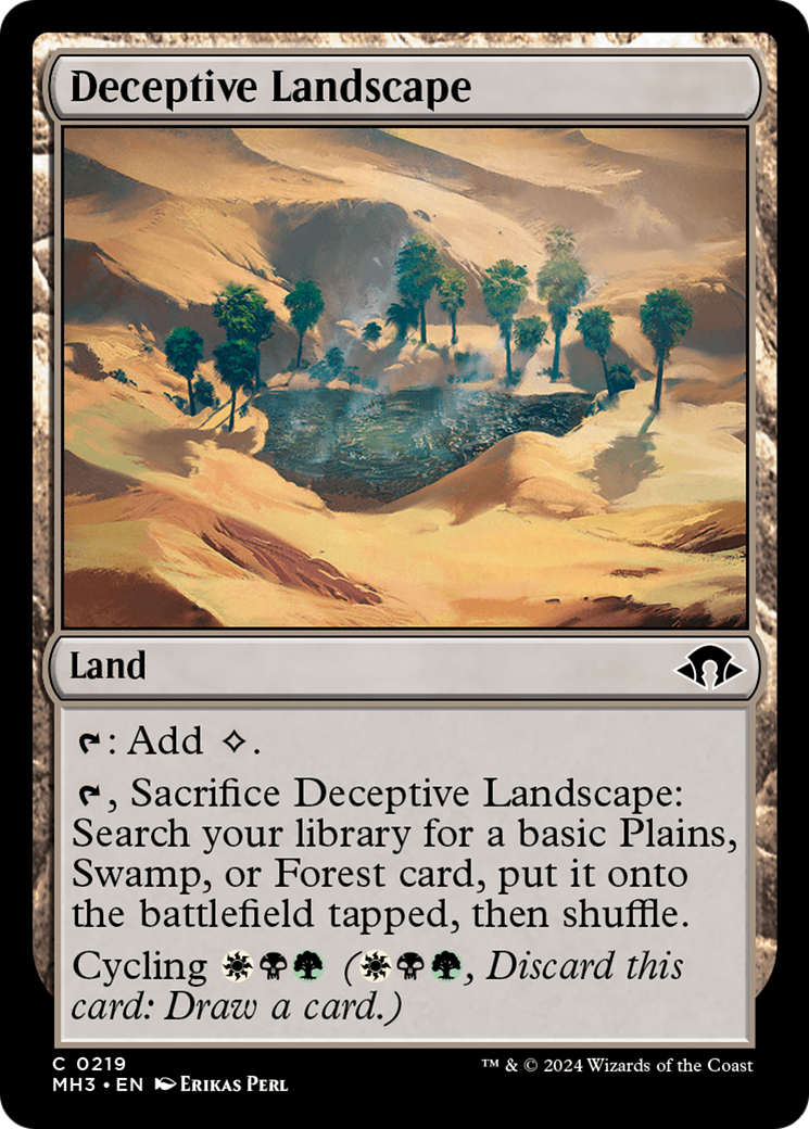 Deceptive Landscape (MH3-219) - Modern Horizons 3 - Premium MTG Single from Wizards of the Coast - Just $0.25! Shop now at Game Crave Tournament Store