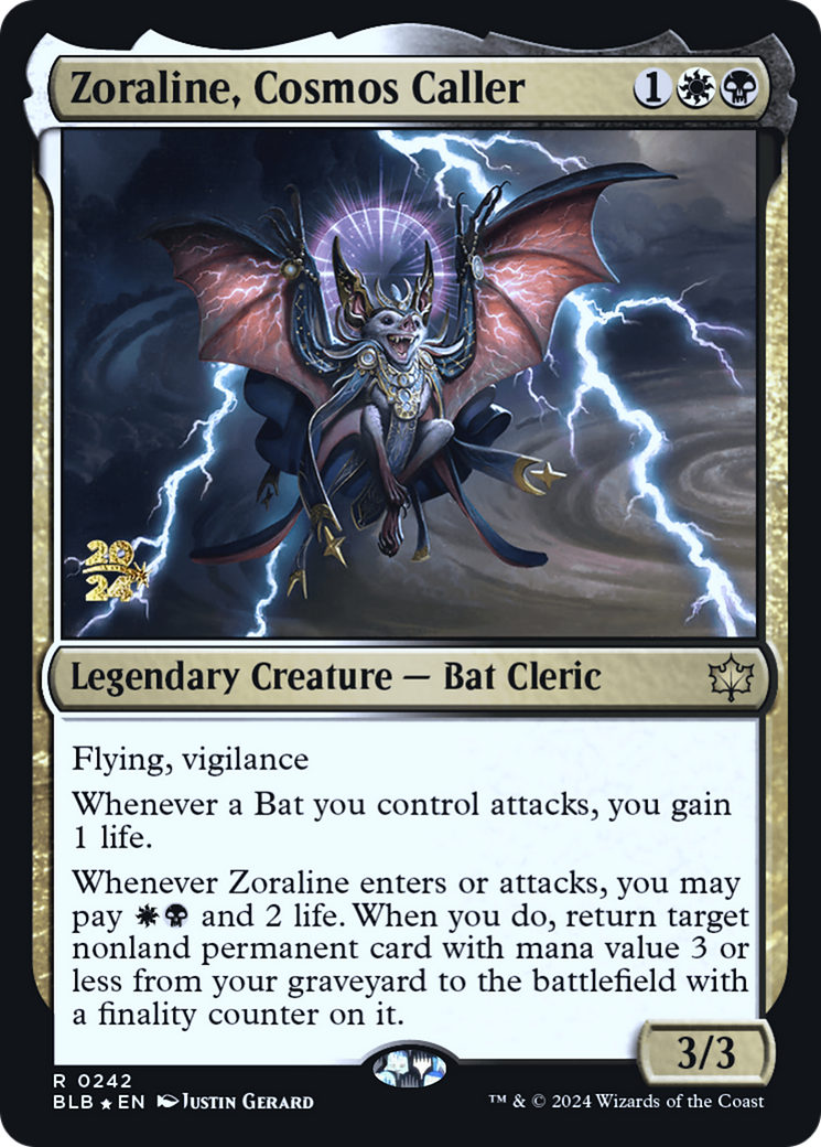 Zoraline, Cosmos Caller (PBLB-242S) - Bloomburrow Promos Foil - Premium MTG Single from Wizards of the Coast - Just $2.95! Shop now at Game Crave Tournament Store