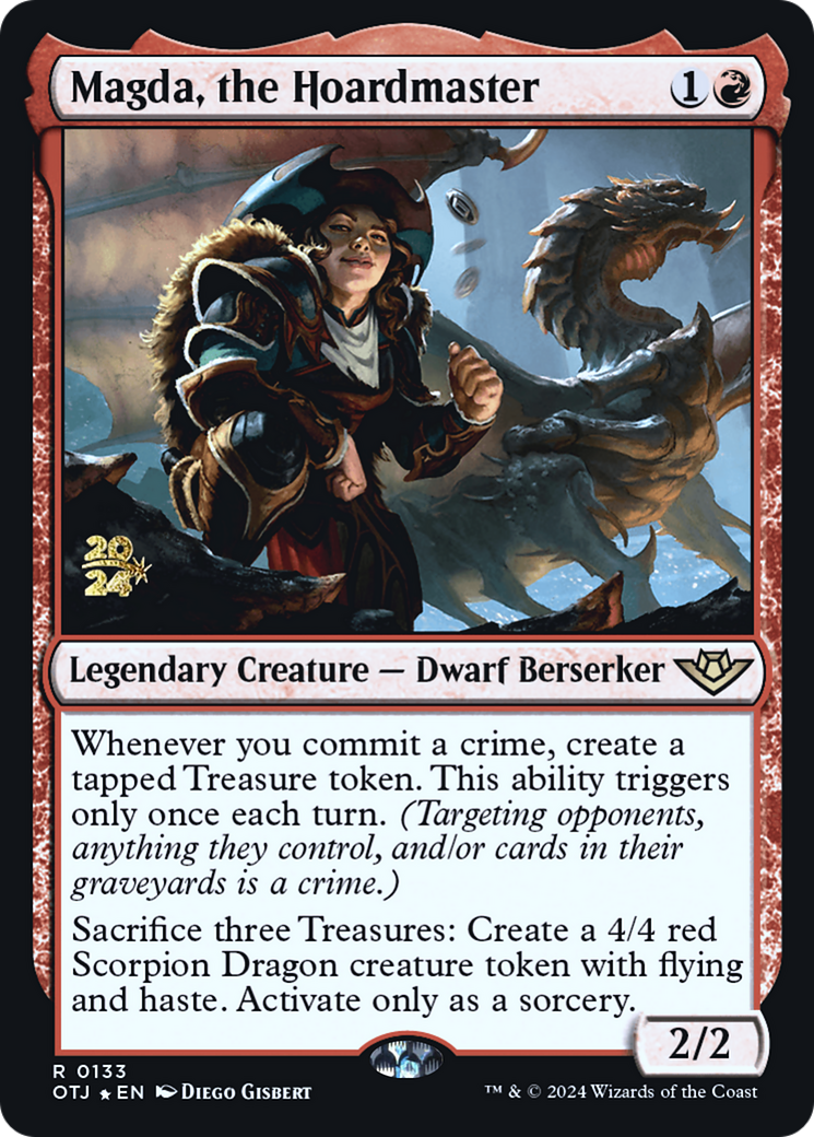 Magda, the Hoardmaster (POTJ-133S) - Outlaws of Thunder Junction Promos Foil - Premium MTG Single from Wizards of the Coast - Just $0.87! Shop now at Game Crave Tournament Store
