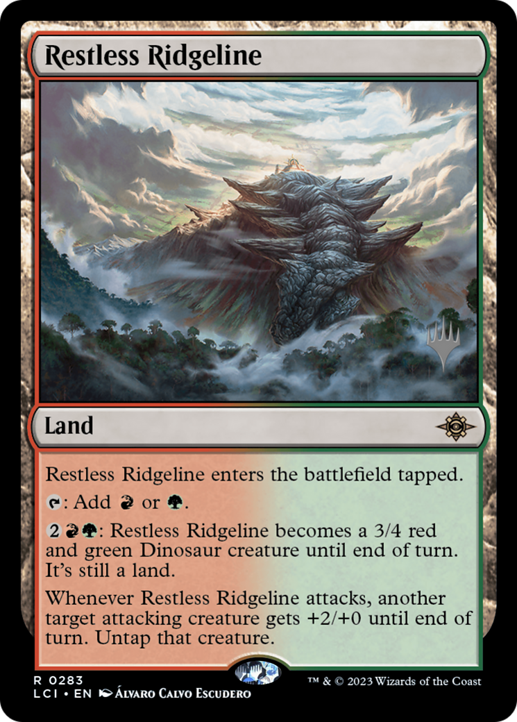 Restless Ridgeline (PLCI-283P) - The Lost Caverns of Ixalan Promos Foil - Premium MTG Single from Wizards of the Coast - Just $0.49! Shop now at Game Crave Tournament Store