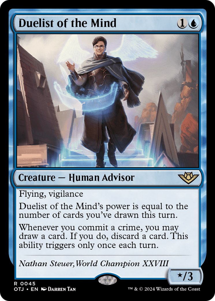 Duelist of the Mind (OTJ-045) - Outlaws of Thunder Junction - Premium MTG Single from Wizards of the Coast - Just $0.25! Shop now at Game Crave Tournament Store