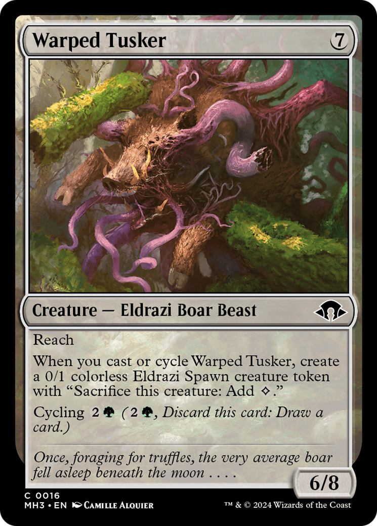 Warped Tusker (MH3-016) - Modern Horizons 3 - Premium MTG Single from Wizards of the Coast - Just $0.25! Shop now at Game Crave Tournament Store