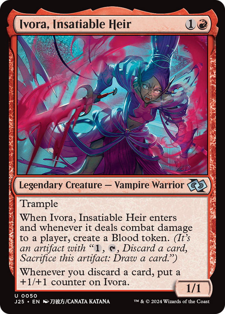 Ivora, Insatiable Heir (J25-050) - Foundations Jumpstart - Premium MTG Single from Wizards of the Coast - Just $0.51! Shop now at Game Crave Tournament Store