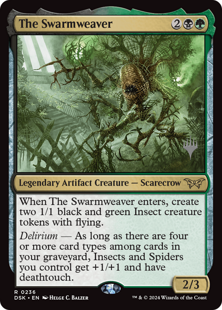 The Swarmweaver (PDSK-236P) - Duskmourn: House of Horror Promos Foil - Premium MTG Single from Wizards of the Coast - Just $1.02! Shop now at Game Crave Tournament Store