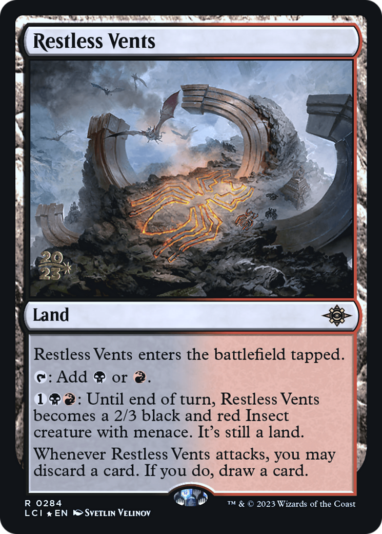Restless Vents (PLCI-284S) - The Lost Caverns of Ixalan Promos Foil - Premium MTG Single from Wizards of the Coast - Just $0.84! Shop now at Game Crave Tournament Store