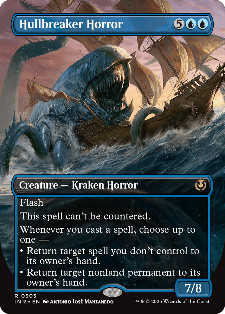 Hullbreaker Horror (Borderless) (-303) - Innistrad Remastered Foil - Premium MTG Single from Wizards of the Coast - Just $5.82! Shop now at Game Crave Tournament Store