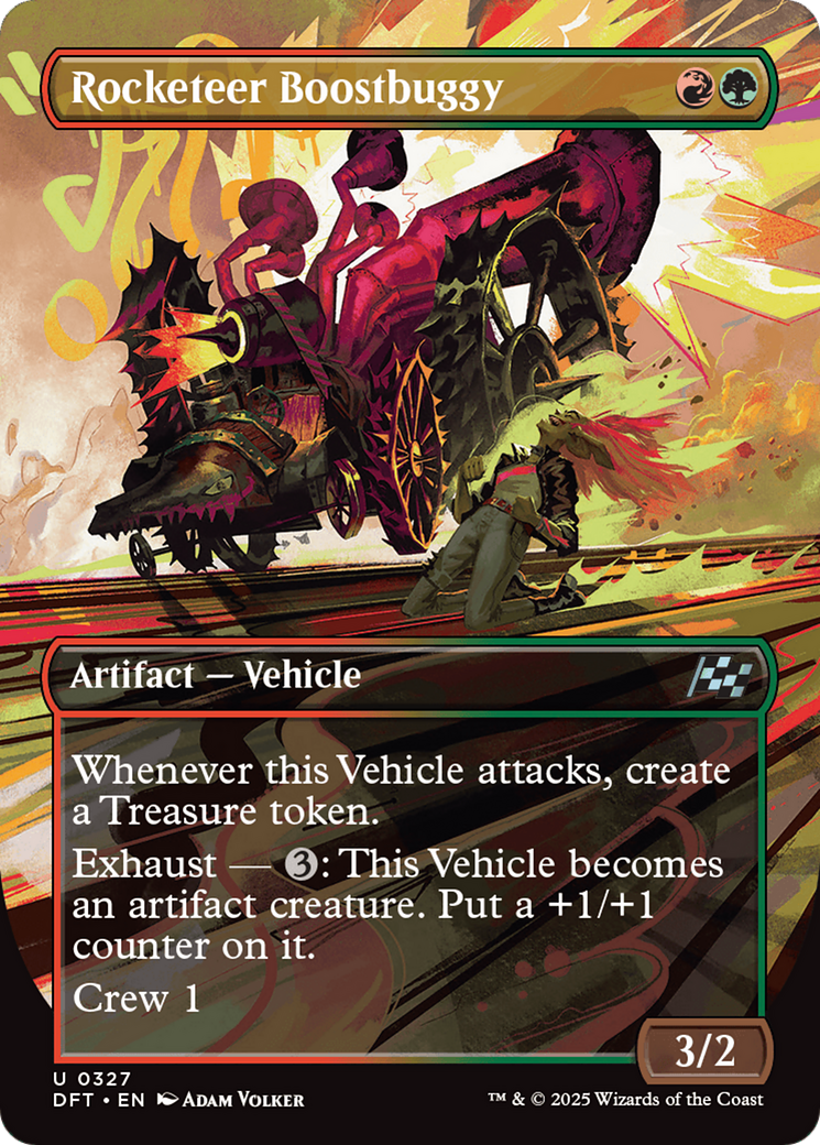 Rocketeer Boostbuggy (Borderless) (DFT-327) - Aetherdrift - Premium MTG Single from Wizards of the Coast - Just $0.08! Shop now at Game Crave Tournament Store