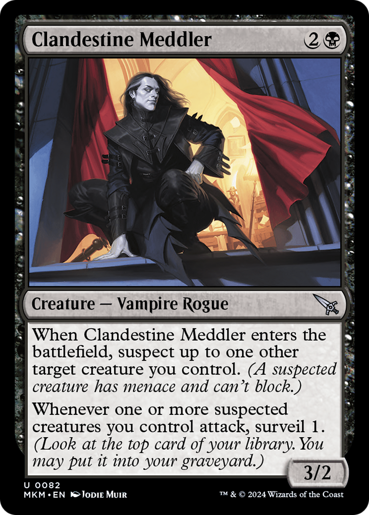 Clandestine Meddler (MKM-082) - Murders at Karlov Manor Foil - Premium MTG Single from Wizards of the Coast - Just $0.25! Shop now at Game Crave Tournament Store