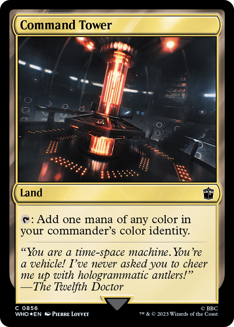 Command Tower (WHO-856) - Doctor Who Foil - Premium MTG Single from Wizards of the Coast - Just $7.19! Shop now at Game Crave Tournament Store