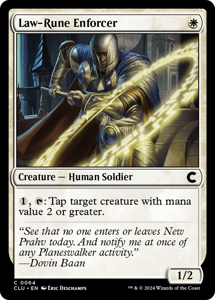 Law-Rune Enforcer (CLU-064) - Ravnica: Clue Edition - Premium MTG Single from Wizards of the Coast - Just $0.25! Shop now at Game Crave Tournament Store