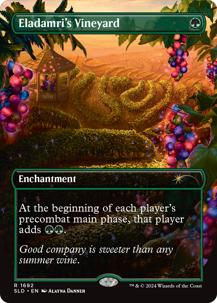 Eladamri's Vineyard (SLD-1692) - Secret Lair Drop (Borderless) Foil - Premium MTG Single from Wizards of the Coast - Just $1.47! Shop now at Game Crave Tournament Store