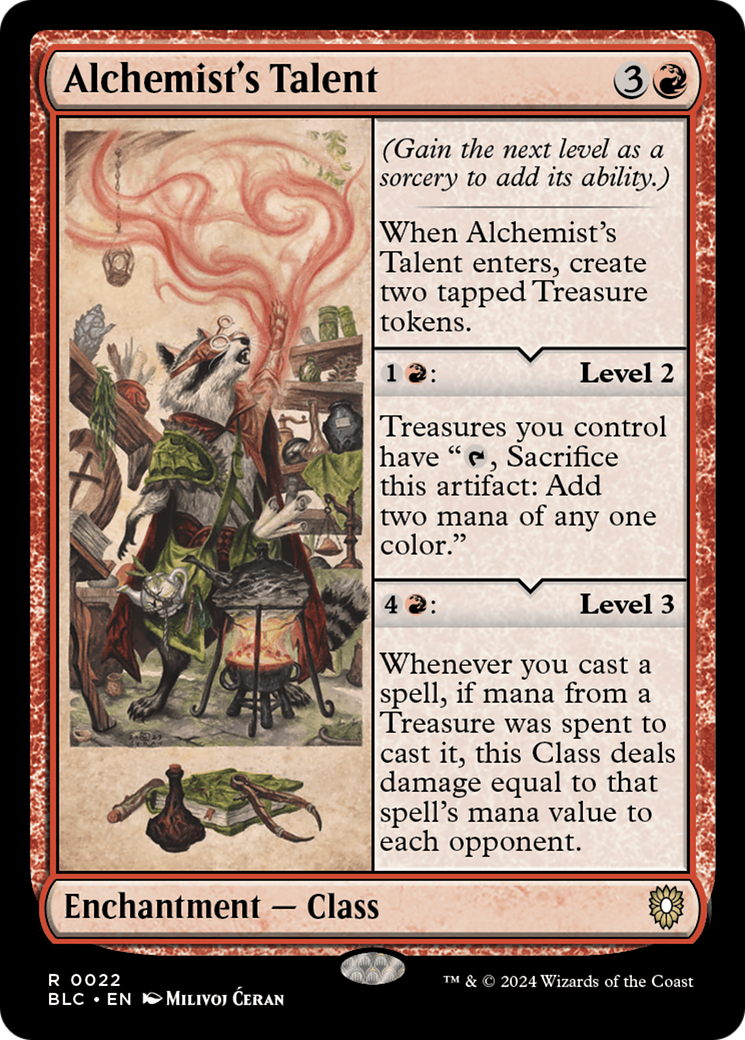 Alchemist's Talent (BLC-022) - Bloomburrow Commander - Premium MTG Single from Wizards of the Coast - Just $4.32! Shop now at Game Crave Tournament Store