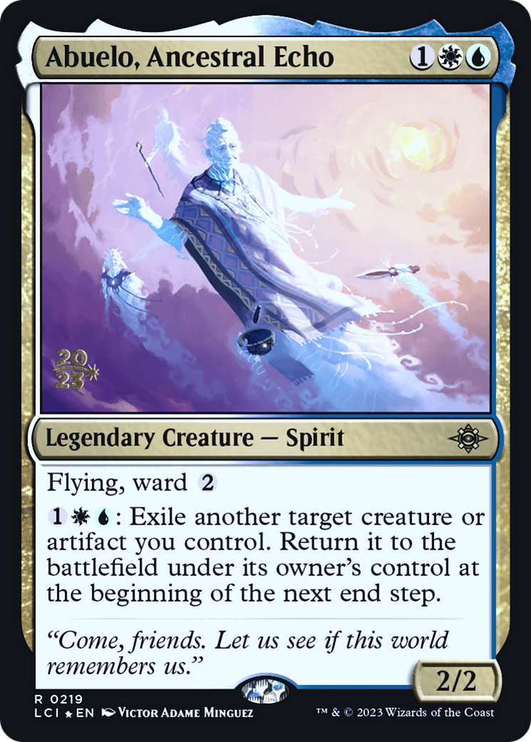 Abuelo, Ancestral Echo (PLCI-219S) - The Lost Caverns of Ixalan Promos Foil - Premium MTG Single from Wizards of the Coast - Just $0.65! Shop now at Game Crave Tournament Store