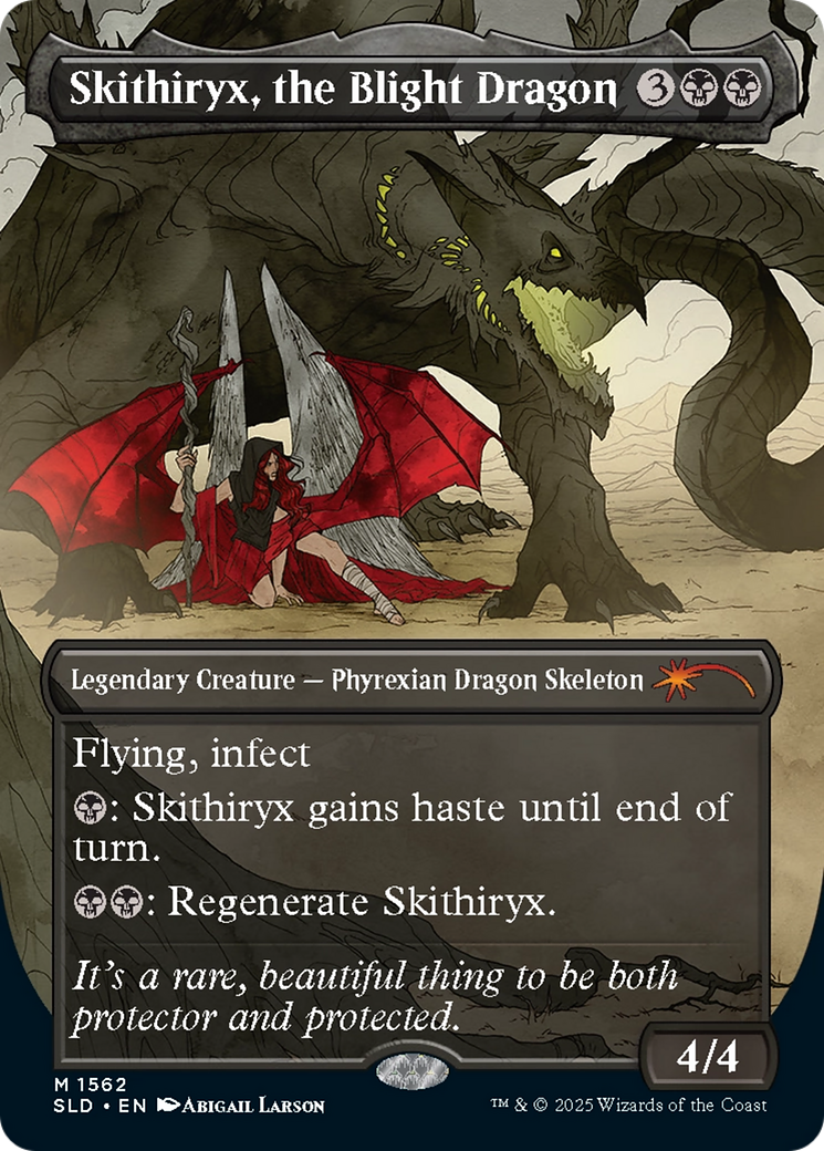 Skithiryx, the Blight Dragon (SLD-1562) - Secret Lair Drop (Borderless) Foil