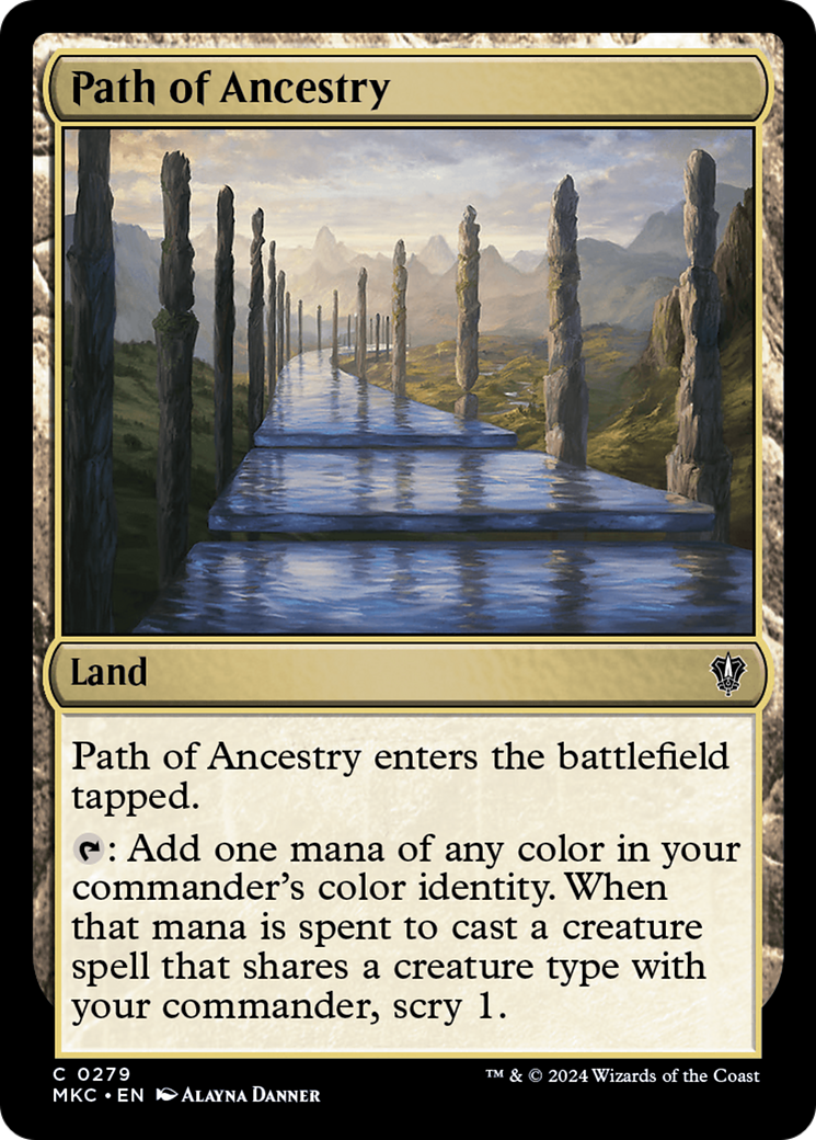 Path of Ancestry (MKC-279) - Murders at Karlov Manor Commander - Premium MTG Single from Wizards of the Coast - Just $0.26! Shop now at Game Crave Tournament Store