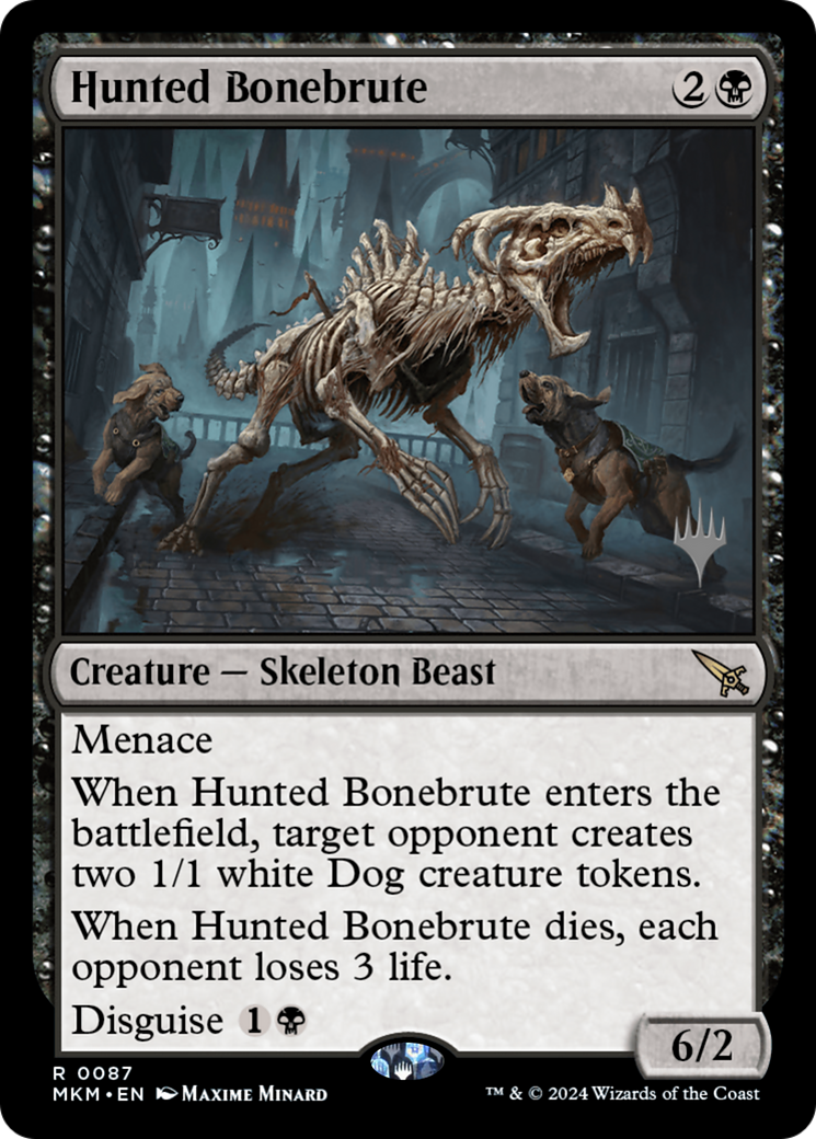Hunted Bonebrute (PMKM-87P) - Murders at Karlov Manor Promos - Premium MTG Single from Wizards of the Coast - Just $0.30! Shop now at Game Crave Tournament Store