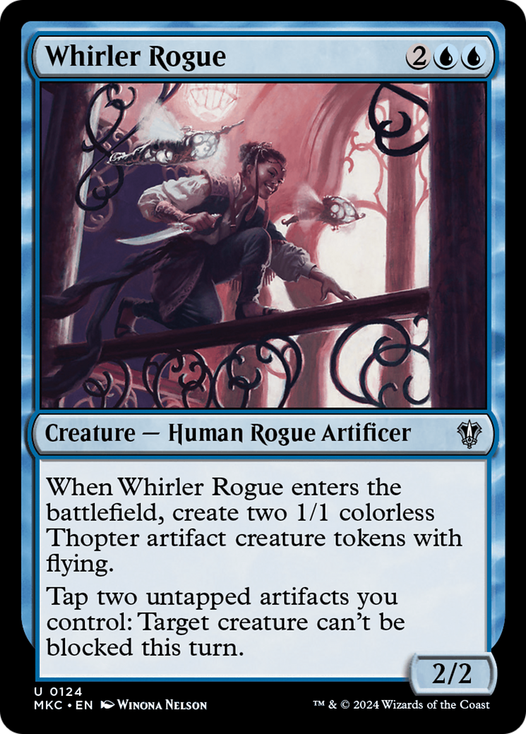 Whirler Rogue (MKC-124) - Murders at Karlov Manor Commander - Premium MTG Single from Wizards of the Coast - Just $0.25! Shop now at Game Crave Tournament Store