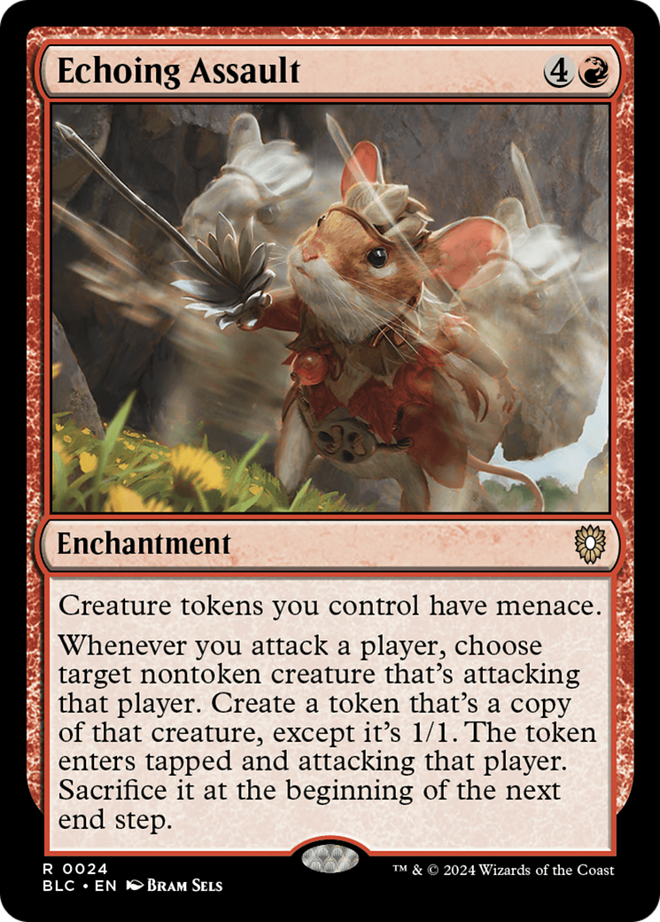 Echoing Assault (BLC-024) - Bloomburrow Commander - Premium MTG Single from Wizards of the Coast - Just $1.06! Shop now at Game Crave Tournament Store