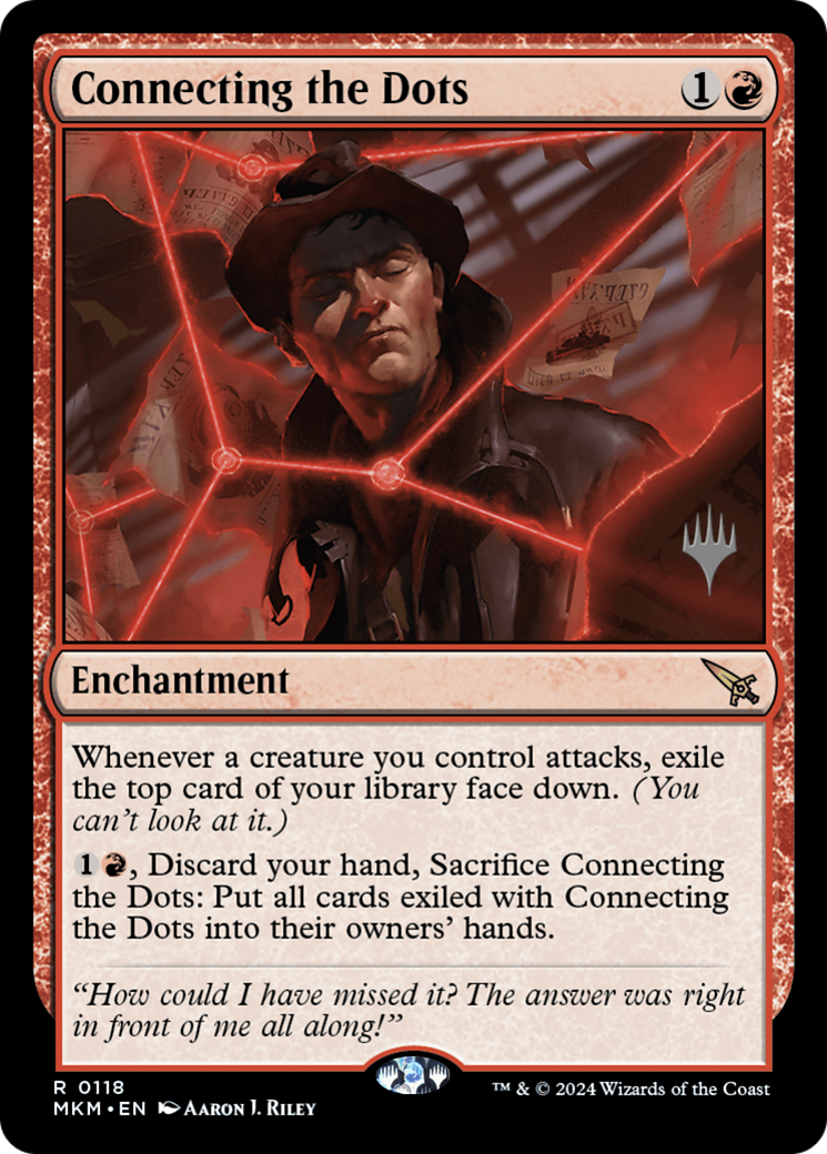 Connecting the Dots (PMKM-118P) - Murders at Karlov Manor Promos Foil - Premium MTG Single from Wizards of the Coast - Just $0.35! Shop now at Game Crave Tournament Store