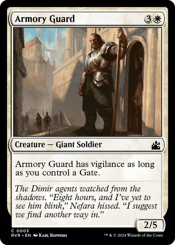 Armory Guard (RVR-003) - Ravnica Remastered Foil - Premium MTG Single from Wizards of the Coast - Just $0.25! Shop now at Game Crave Tournament Store