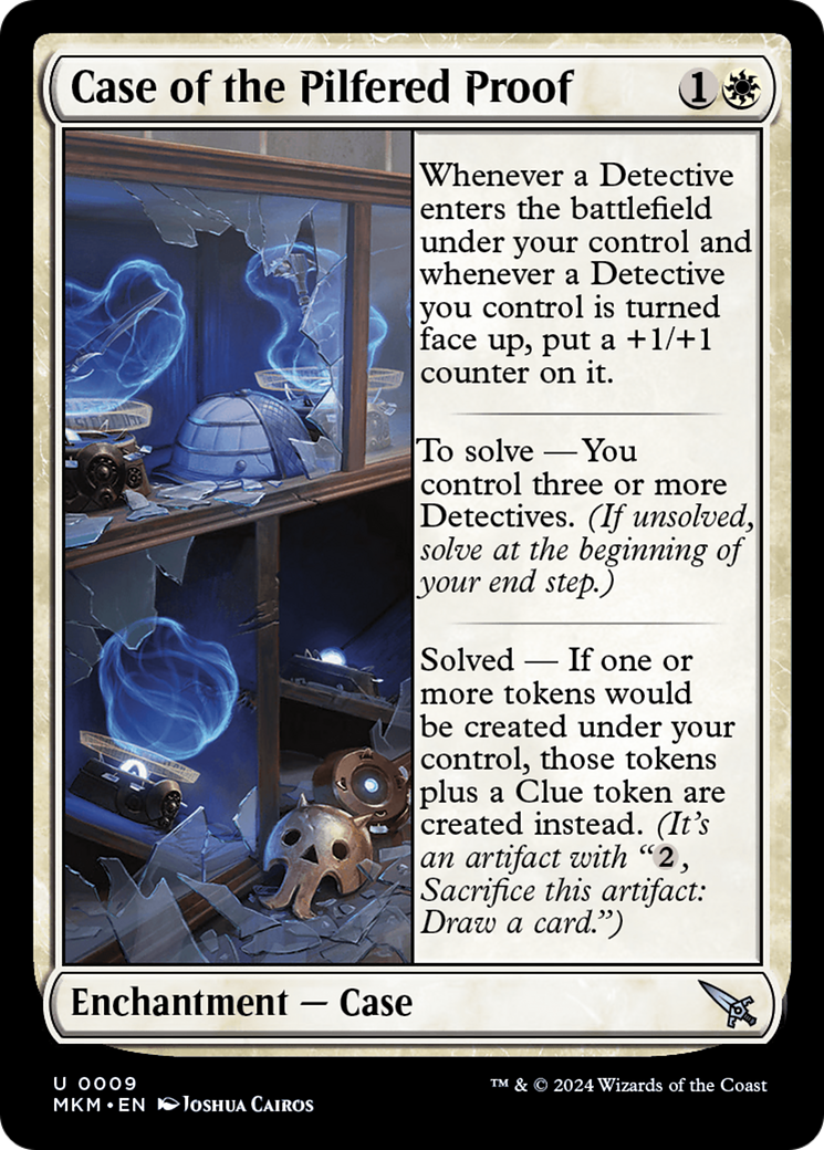 Case of the Pilfered Proof (MKM-009) - Murders at Karlov Manor Foil - Premium MTG Single from Wizards of the Coast - Just $0.25! Shop now at Game Crave Tournament Store