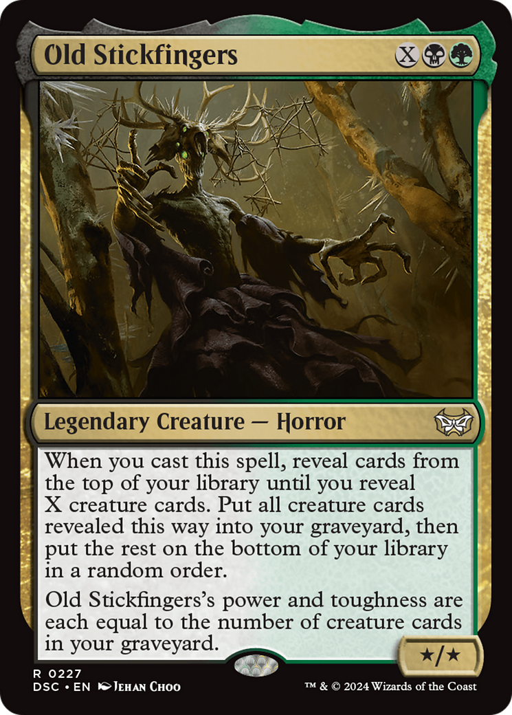 Game Crave Tournament Store - Old Stickfingers (DSC-227) - Duskmourn: House  of Horror Commander