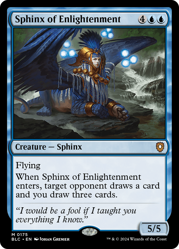 Sphinx of Enlightenment (BLC-175) - Bloomburrow Commander - Premium MTG Single from Wizards of the Coast - Just $0.25! Shop now at Game Crave Tournament Store