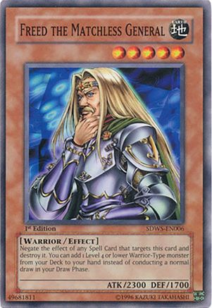 Freed the Matchless General (SDWS-EN006) - Structure Deck: Warriors' Strike 1st Edition - Premium Yugioh Single from Konami - Just $0.28! Shop now at Game Crave Tournament Store