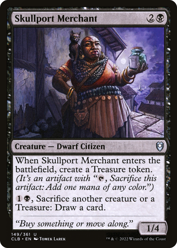 Skullport Merchant (CLB-149) - Commander Legends: Battle for Baldur's Gate Foil - Premium MTG Single from Wizards of the Coast - Just $0.25! Shop now at Game Crave Tournament Store
