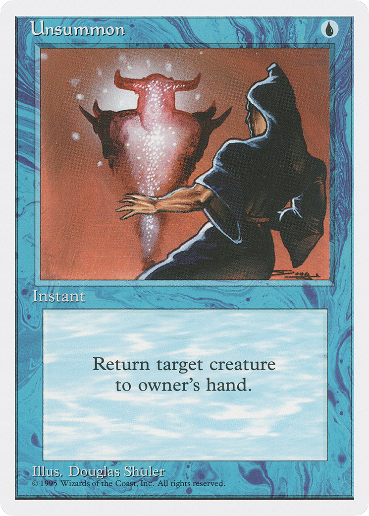 Unsummon (4ED-111) - Fourth Edition - Premium MTG Single from Wizards of the Coast - Just $0.25! Shop now at Game Crave Tournament Store