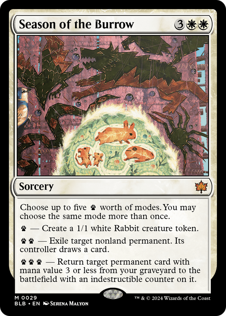 Season of the Burrow (BLB-029) - Bloomburrow Foil - Premium MTG Single from Wizards of the Coast - Just $2.10! Shop now at Game Crave Tournament Store